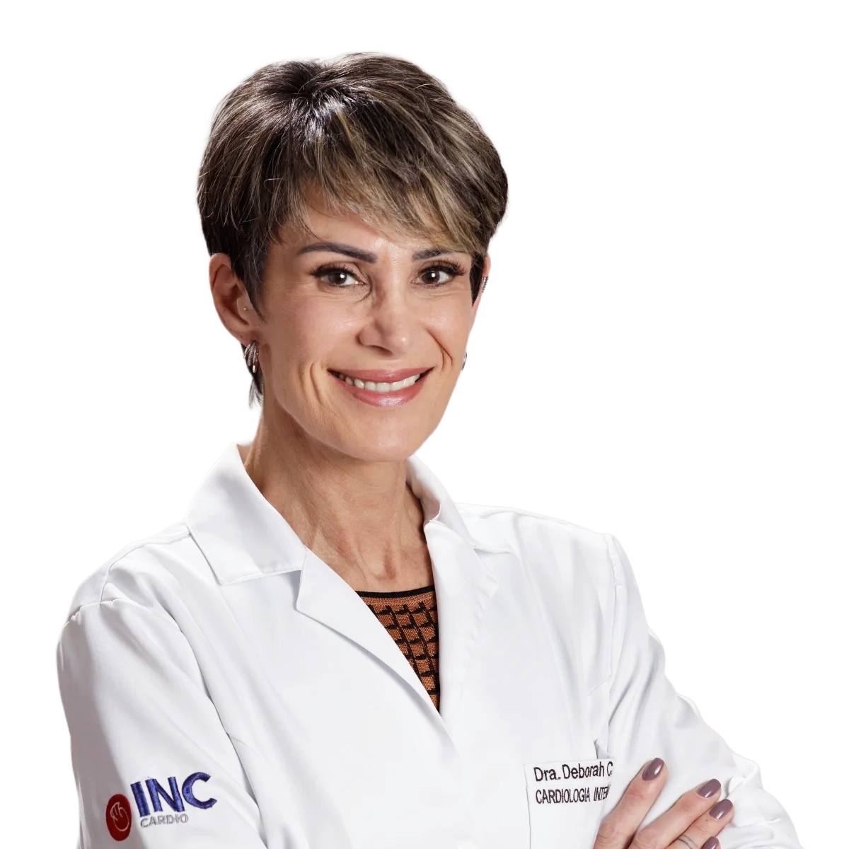 Retrato da Dra. Deborah, cardiologista intervencionista da OneHeart